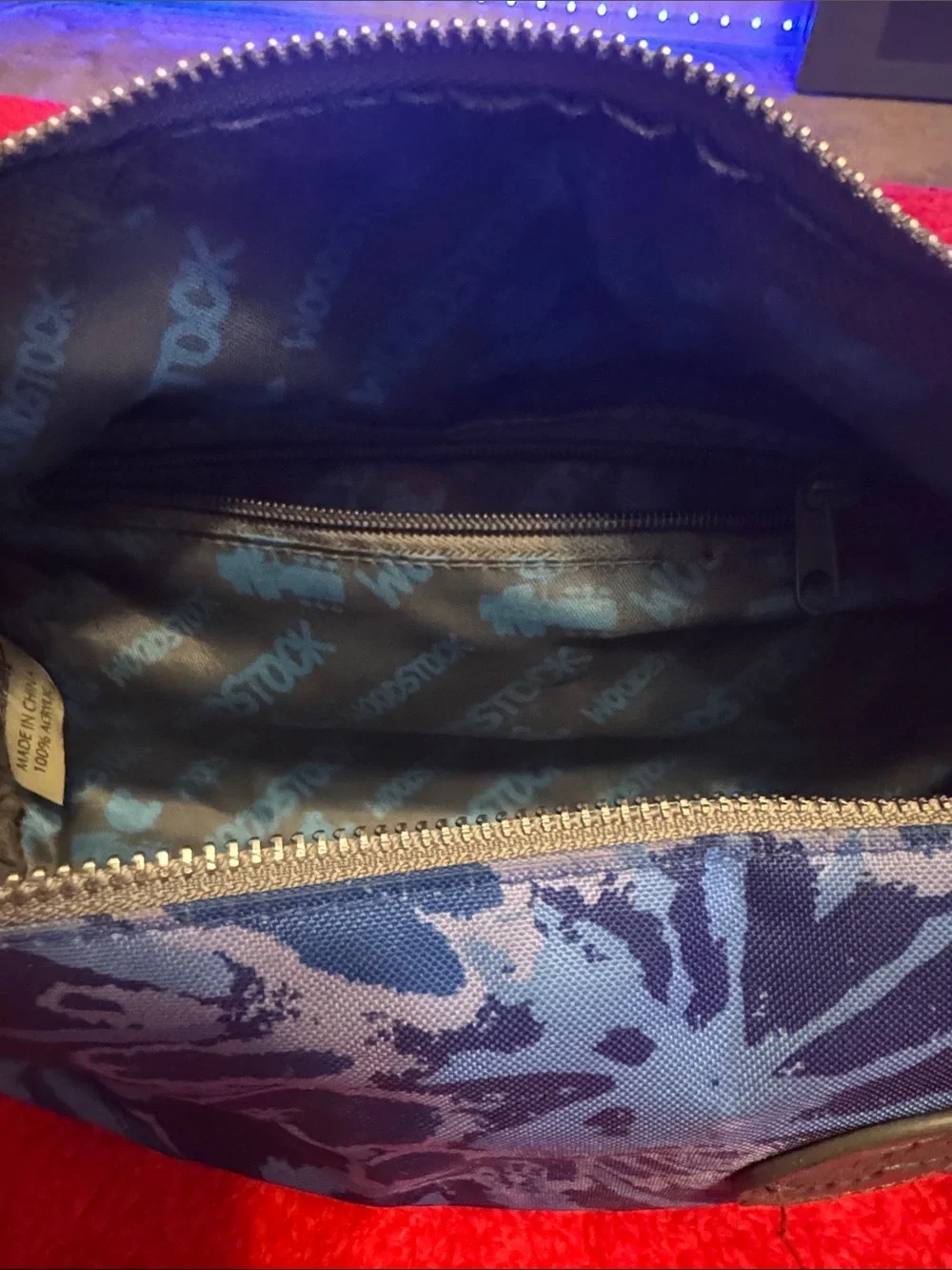 Blue Tie-Dye Crossbody Bag - [Brand Unspecified]